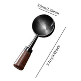 Maxbell Coffee Spoon 15ml/30ml Coffee Bean Spoon for Loose Tea Ingredients Seasoning 9.7cmx3.5cm Black