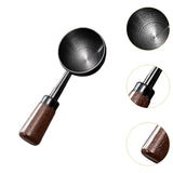Maxbell Coffee Spoon 15ml/30ml Coffee Bean Spoon for Loose Tea Ingredients Seasoning 9.7cmx3.5cm Black