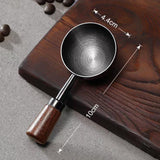 Maxbell Coffee Spoon 15ml/30ml Coffee Bean Spoon for Loose Tea Ingredients Seasoning 10cmx4.4cm Black
