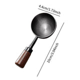 Maxbell Coffee Spoon 15ml/30ml Coffee Bean Spoon for Loose Tea Ingredients Seasoning 10cmx4.4cm Black