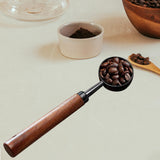 Maxbell Coffee Spoon 15ml/30ml Coffee Bean Spoon for Loose Tea Ingredients Seasoning 16cmx3.5cm Black