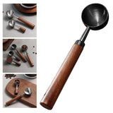 Maxbell Coffee Spoon 15ml/30ml Coffee Bean Spoon for Loose Tea Ingredients Seasoning 16cmx3.5cm Black