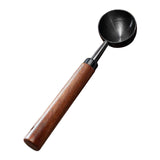 Maxbell Coffee Spoon 15ml/30ml Coffee Bean Spoon for Loose Tea Ingredients Seasoning 16cmx3.5cm Black