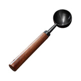 Maxbell Coffee Spoon 15ml/30ml Coffee Bean Spoon for Loose Tea Ingredients Seasoning 16cmx3.5cm Black