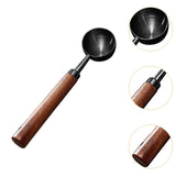 Maxbell Coffee Spoon 15ml/30ml Coffee Bean Spoon for Loose Tea Ingredients Seasoning 16cmx3.5cm Black