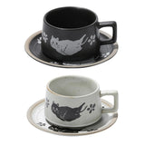 Maxbell Tea Cup and Saucer Versatile Vintage Style Coffee Mug for Water Milk Wedding White