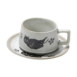 Maxbell Tea Cup and Saucer Versatile Vintage Style Coffee Mug for Water Milk Wedding White