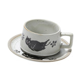 Maxbell Tea Cup and Saucer Versatile Vintage Style Coffee Mug for Water Milk Wedding White