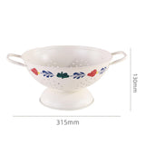 Maxbell Fruit Bowl Decorative Food Tray Fruit Dish for Home Dining Room Table Snacks L
