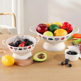 Maxbell Fruit Bowl Decorative Food Tray Fruit Dish for Home Dining Room Table Snacks L