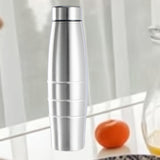 Maxbell Stainless Steel Water Bottle Single Wall Sports Bottle for Juice Running Gym 650ML