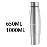 Maxbell Stainless Steel Water Bottle Single Wall Sports Bottle for Juice Running Gym 650ML