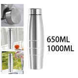 Maxbell Stainless Steel Water Bottle Single Wall Sports Bottle for Juice Running Gym 650ML