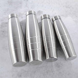 Maxbell Stainless Steel Water Bottle Single Wall Sports Bottle for Juice Running Gym 650ML