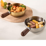 Maxbell Milk Heating Pot Portable Non Slip Kitchen Cookware for Heating Oil Pot Silver