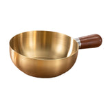 Maxbell Milk Heating Pot Portable Non Slip Kitchen Cookware for Heating Oil Pot Gold