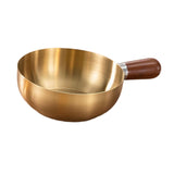 Maxbell Milk Heating Pot Portable Non Slip Kitchen Cookware for Heating Oil Pot Gold