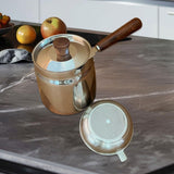 Maxbell Oil Strainer Pot and Lid Stainless Steel Frying Pot for Camping Frying Party with Filter
