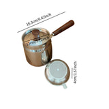 Maxbell Oil Strainer Pot and Lid Stainless Steel Frying Pot for Camping Frying Party with Filter