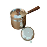 Maxbell Oil Strainer Pot and Lid Stainless Steel Frying Pot for Camping Frying Party with Filter