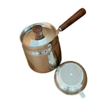 Maxbell Oil Strainer Pot and Lid Stainless Steel Frying Pot for Camping Frying Party with Filter