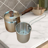 Maxbell Oil Strainer Pot and Lid Stainless Steel Frying Pot for Camping Frying Party with Basket