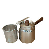 Maxbell Oil Strainer Pot and Lid Stainless Steel Frying Pot for Camping Frying Party with Basket