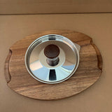 Maxbell Oil Strainer Pot and Lid Stainless Steel Frying Pot for Camping Frying Party with Filter Basket