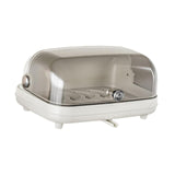 Maxbell Cup Storage Holder Dish Drainer with Clear Lid for Dishes Coffee Mug Bowls Gray