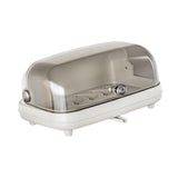 Maxbell Cup Storage Holder Dish Drainer with Clear Lid for Dishes Coffee Mug Bowls Gray