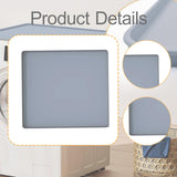 Maxbell Washer and Dryer Topper Cover Raised Edges Multiuse Boot Tray Protective Pad gray