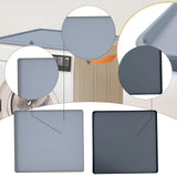 Maxbell Washer and Dryer Topper Cover Raised Edges Multiuse Boot Tray Protective Pad gray