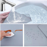Maxbell Washer and Dryer Topper Cover Raised Edges Multiuse Boot Tray Protective Pad gray
