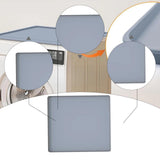 Maxbell Washer and Dryer Topper Cover Raised Edges Multiuse Boot Tray Protective Pad gray