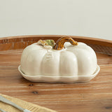 Maxbell Salad Plate with Lid Elegant Ceramic Dessert Plate for Party Cafe Restaurant White