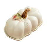 Maxbell Salad Plate with Lid Elegant Ceramic Dessert Plate for Party Cafe Restaurant White