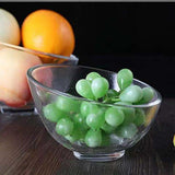 Maxbell 2 Pieces Glass Salad Bowls Glassware Clear for Fruit Dessert Kitchen Counter