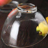 Maxbell 2 Pieces Glass Salad Bowls Glassware Clear for Fruit Dessert Kitchen Counter