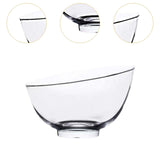 Maxbell 2 Pieces Glass Salad Bowls Glassware Clear for Fruit Dessert Kitchen Counter