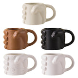 Maxbell Novelty Fist Coffee Mug Ceramic for Men Women Coffee Lover Gift Drinking Mug Beige