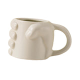 Maxbell Novelty Fist Coffee Mug Ceramic for Men Women Coffee Lover Gift Drinking Mug Beige