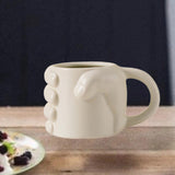 Maxbell Novelty Fist Coffee Mug Ceramic for Men Women Coffee Lover Gift Drinking Mug Beige