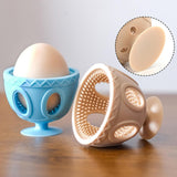 Maxbell 2Pcs Silicone Egg Brush Kitchen Gadgets for Fresh Eggs Rotating Egg Scrubber Blue