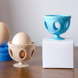 Maxbell 2Pcs Silicone Egg Brush Kitchen Gadgets for Fresh Eggs Rotating Egg Scrubber Blue