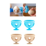 Maxbell 2Pcs Silicone Egg Brush Kitchen Gadgets for Fresh Eggs Rotating Egg Scrubber Blue