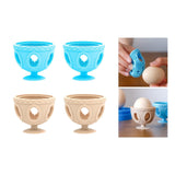 Maxbell 2Pcs Silicone Egg Brush Kitchen Gadgets for Fresh Eggs Rotating Egg Scrubber Blue