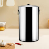 Maxbell Stainless Steel Bucket with Lid Practical Water Barrel for BBQ Party Picnics