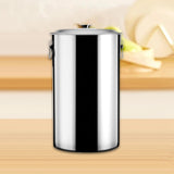 Maxbell Stainless Steel Bucket with Lid Practical Water Barrel for BBQ Party Picnics