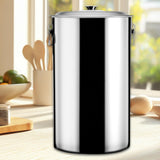 Maxbell Stainless Steel Bucket with Lid Practical Water Barrel for BBQ Party Picnics