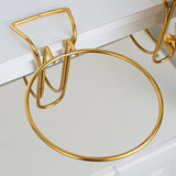 Maxbell Desktop Ice Bucket Stand Champagne Bucket Holder for Picnic Cocktail Parties Gold